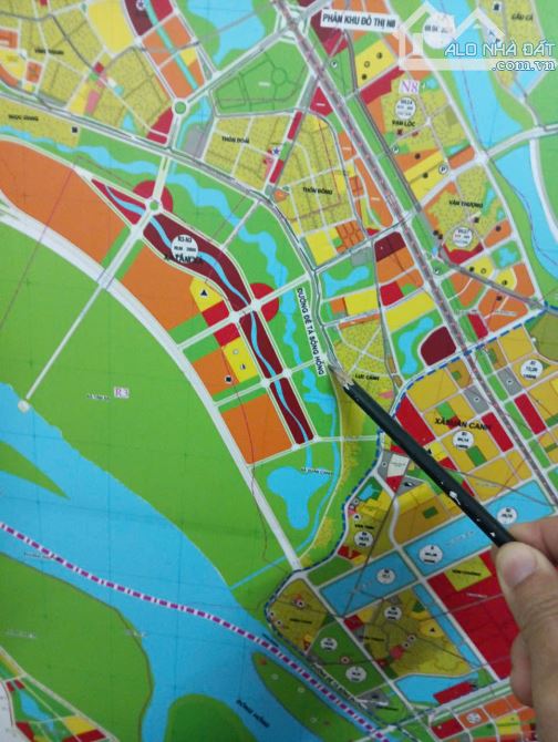 Bán gấp 152m² trục chính CHÂN ĐÊ Lực Canh –Đối diện Vin Tàm Xá; chỉ 145tr/m².Có RL - 1