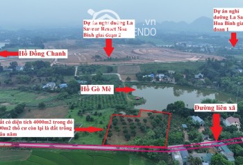 CÁCH HÀ NỘI CHỈ HƠN 40km, SỞ HỮU NGAY LÔ ĐẤT ĐẸP VIEW CÁNH ĐỒNG, VIEW HỒ, BÁM ĐƯỜNG LIÊN XÃ Ở LƯƠNG SƠN - HOÀ BÌNH.