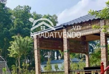 Bán gấp khuôn viên nghỉ dưỡng có diện tích 10722,5m2 trong đó có 200m2 thổ cư còn lại là đất trồng cây lâu năm